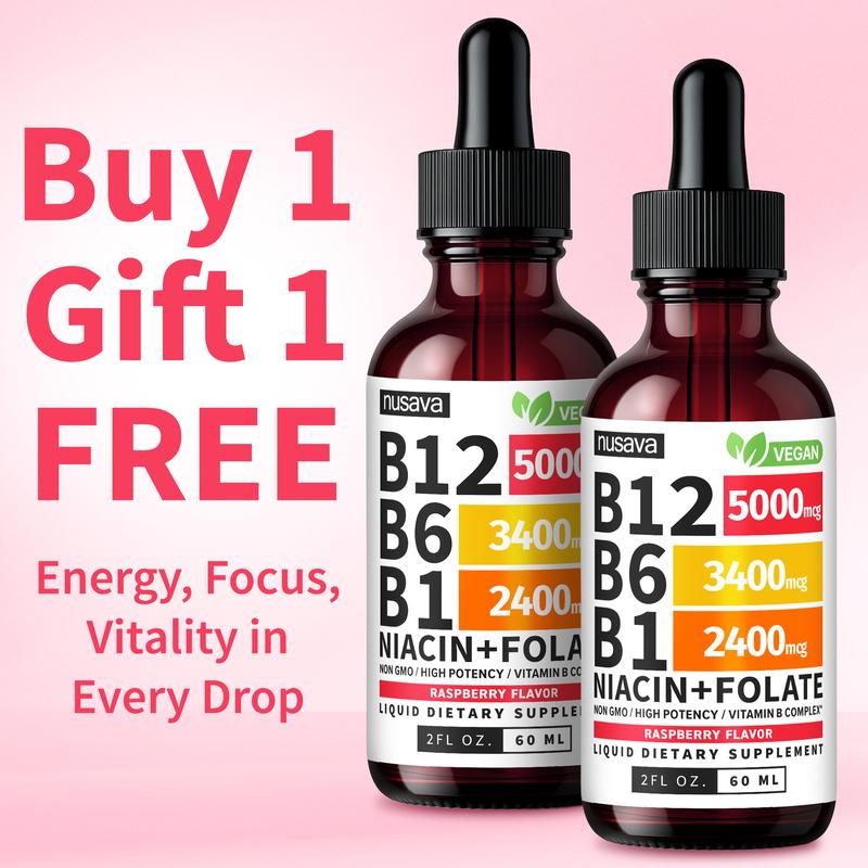 Vitamin B12 Liquid Supplement Drops with B6, B1
