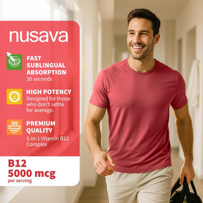 Vitamin B12 Liquid Supplement Drops with B6, B1